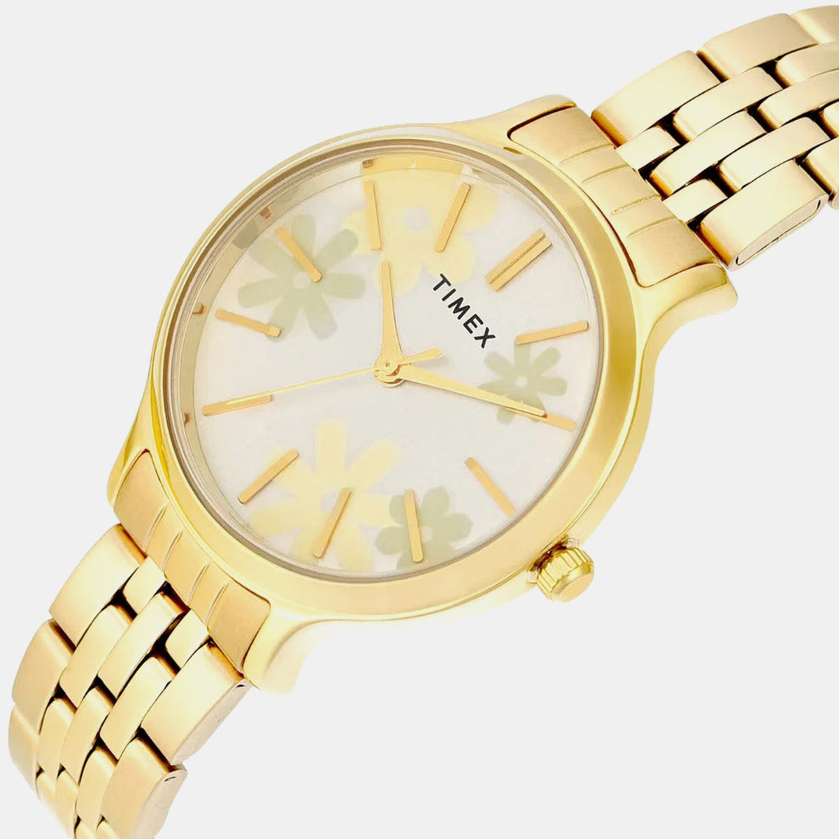 Trendline Women Quartz Champagne Dial Analog Stainless Steel Watch TWTL12313