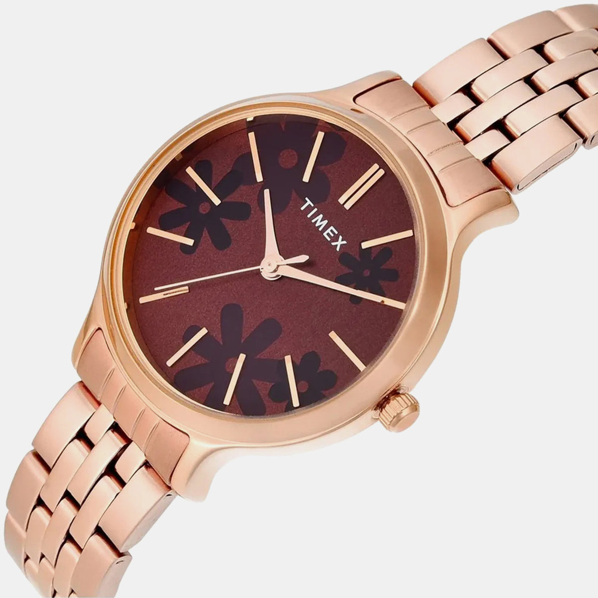 Trendline Women Quartz Red Dial Analog Stainless Steel Watch TWTL12314