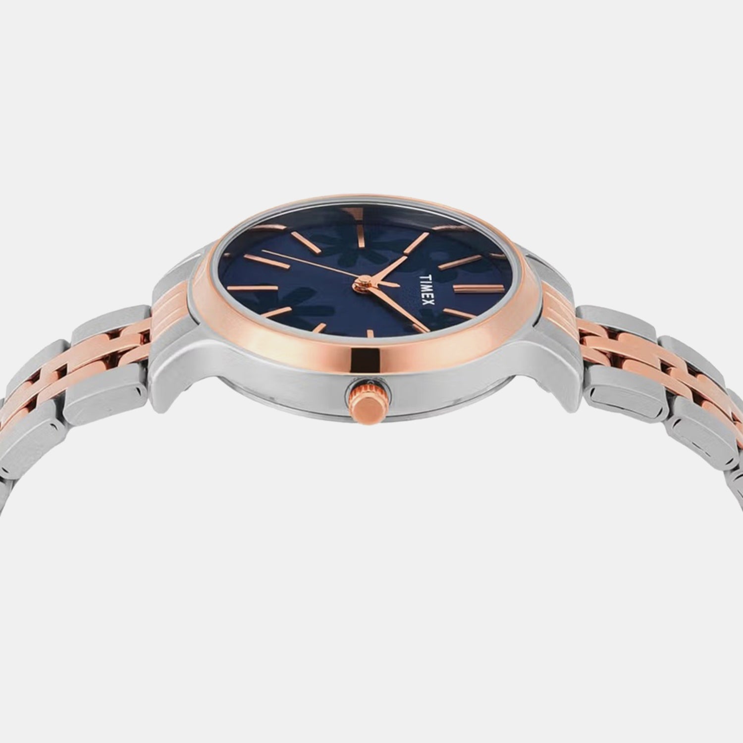 Floret Women Quartz Blue Dial Analog Stainless Steel Watch TWTL12315