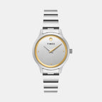 Classics Women Quartz Silver Dial Analog Stainless Steel Watch TWTL13700