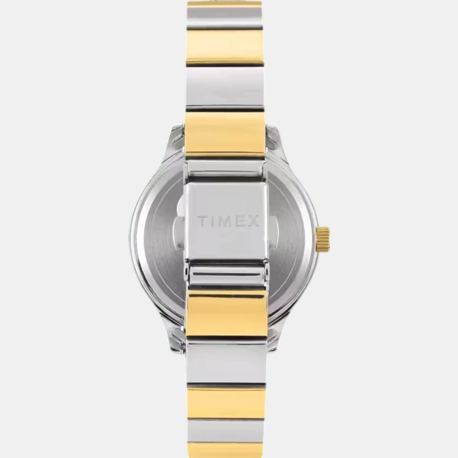 Classics Women Quartz Champagne Dial Analog Stainless Steel Watch TWTL13701