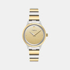 Classics Women Quartz Champagne Dial Analog Stainless Steel Watch TWTL13701