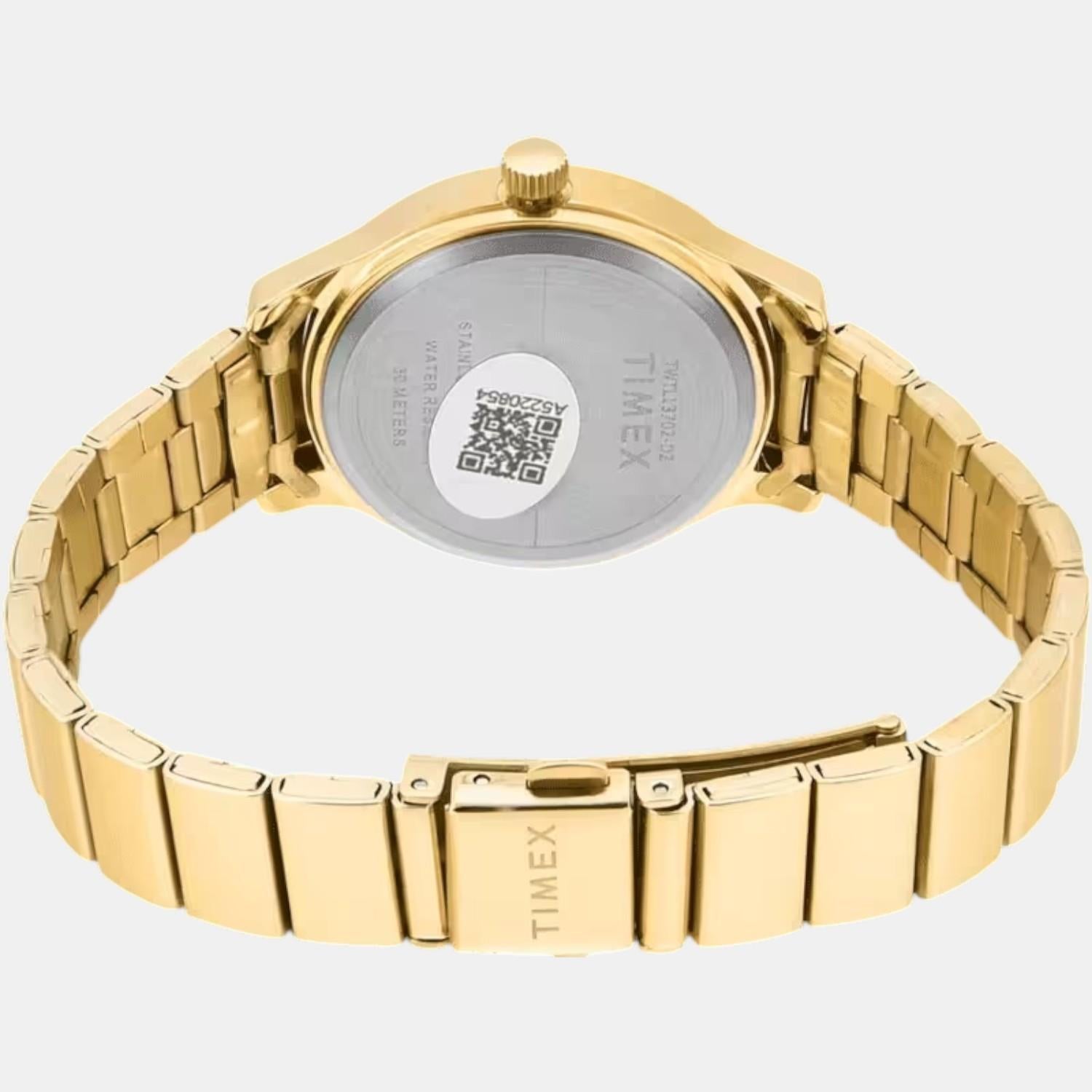 Classics Women Quartz Green Dial Analog Stainless Steel Watch TWTL13702