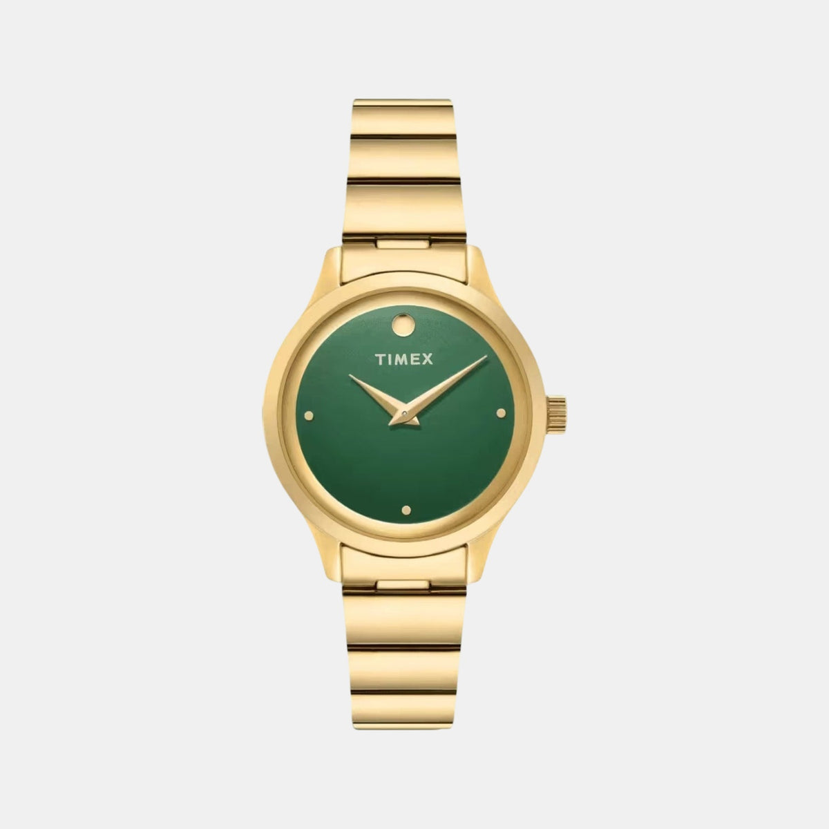 Trendline Women Quartz Green Dial Analog Stainless Steel Watch TWTL13702