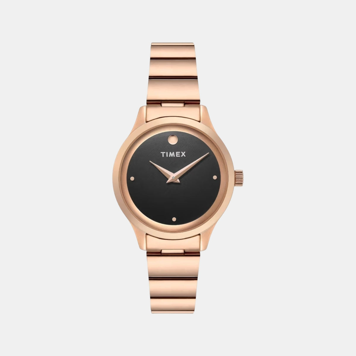 Trendline Women Quartz Black Dial Analog Stainless Steel Watch TWTL13703