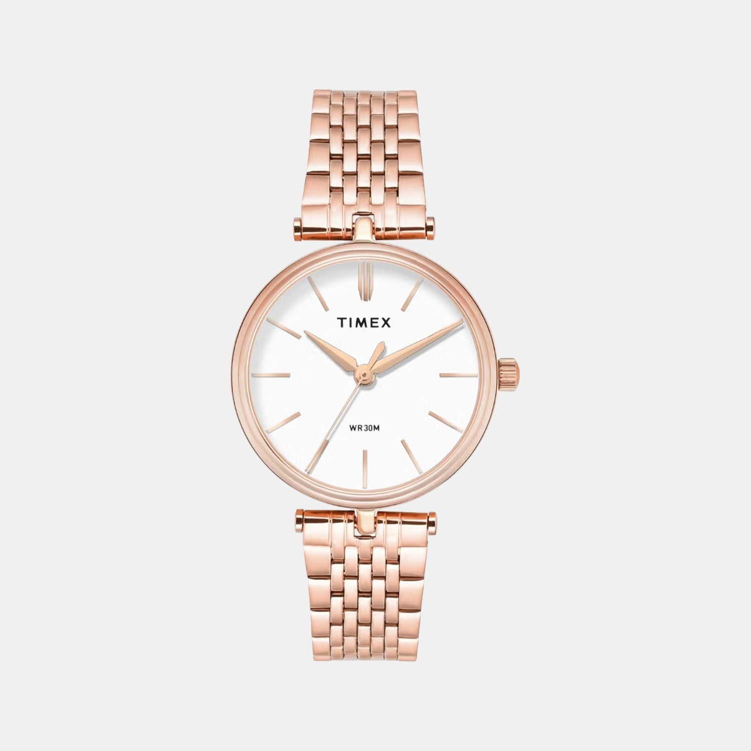 Fashion Women Quartz White Dial Analog Stainless Steel Watch TWTL14001