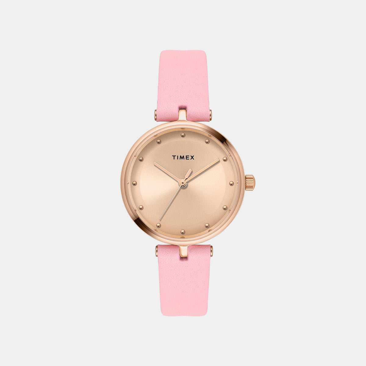 Trendline Women Quartz Rose Gold Dial Analog Leather Watch TWTL14005