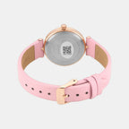 Trendline Women Quartz Rose Gold Dial Analog Leather Watch TWTL14005