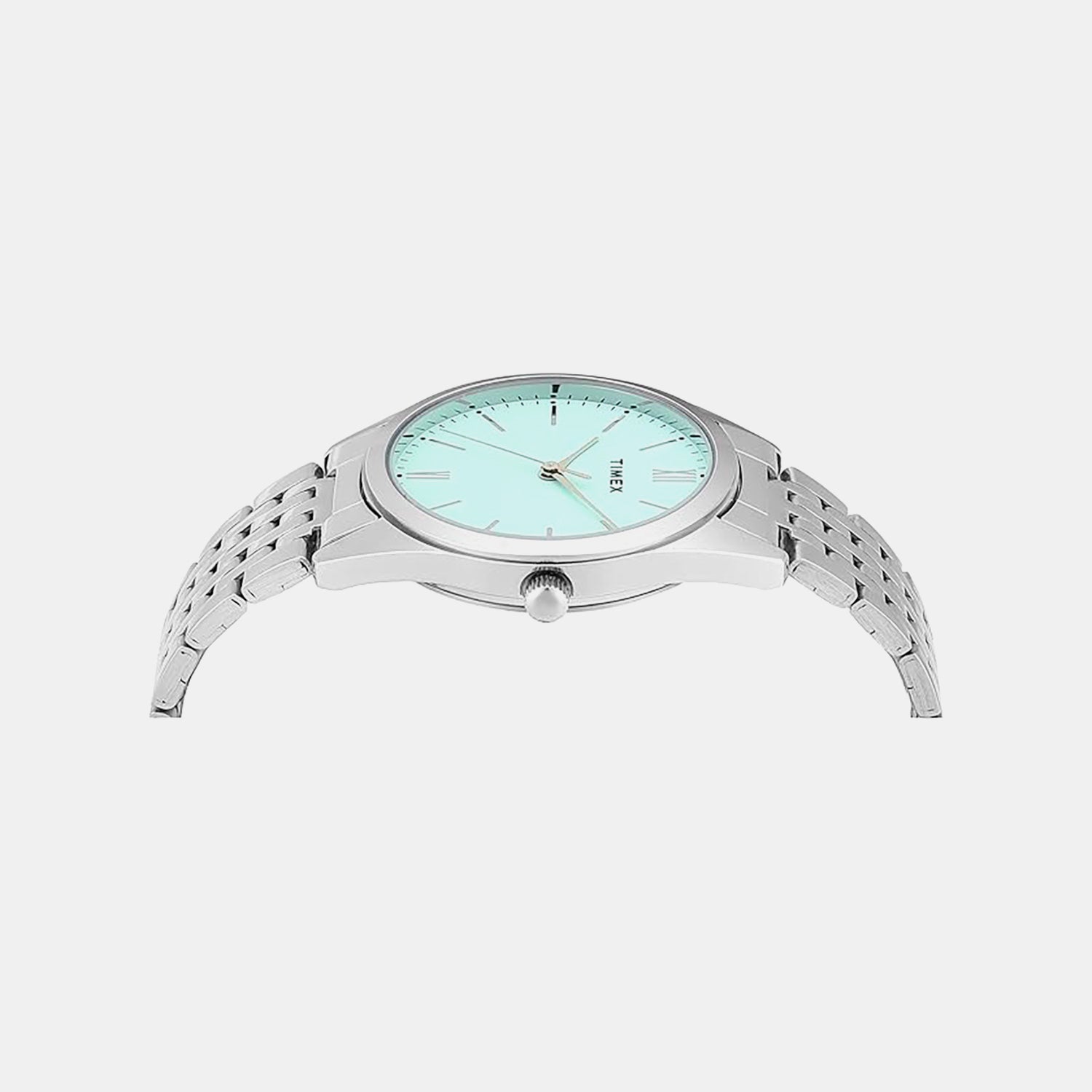 Fashion Women Quartz Green Dial Analog Stainless Steel Watch TWTL14100