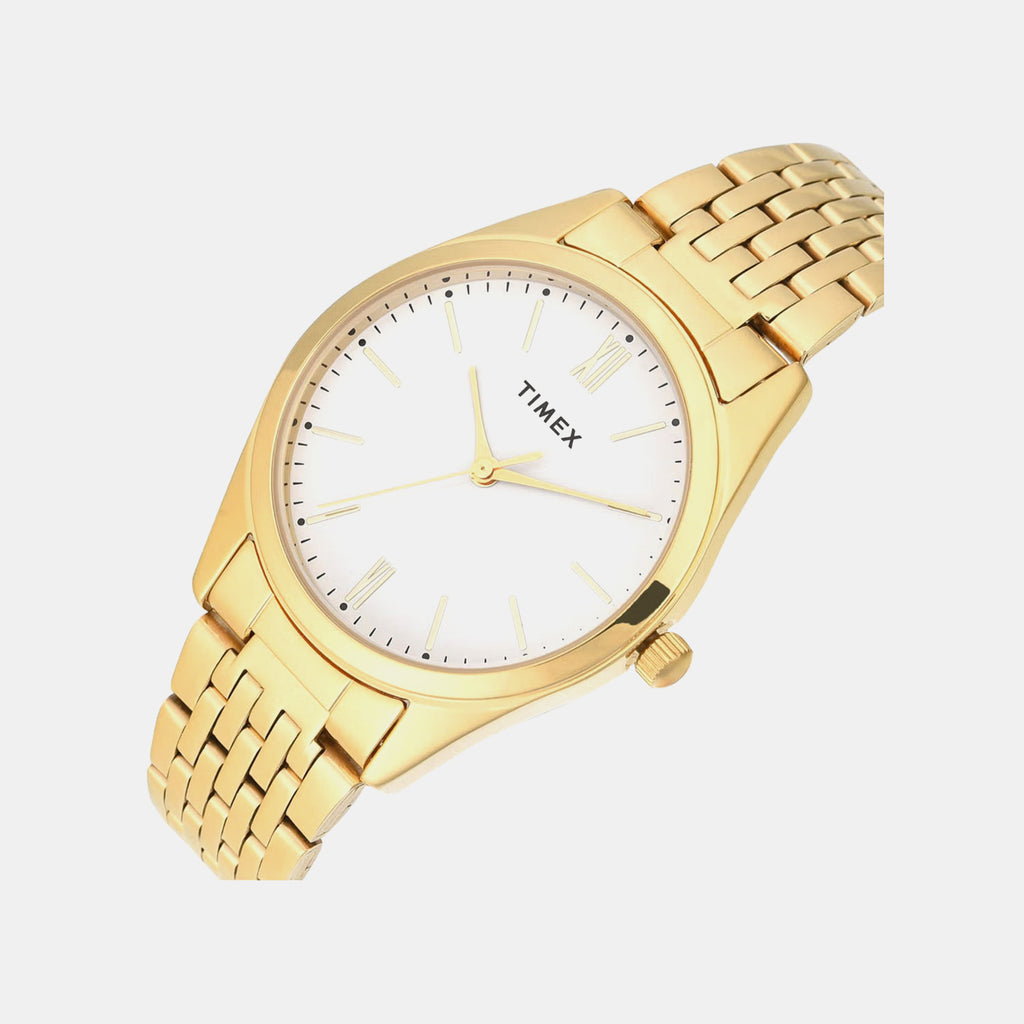 Fashion Women Quartz Grey Dial Analog Stainless Steel Watch TWTL14101