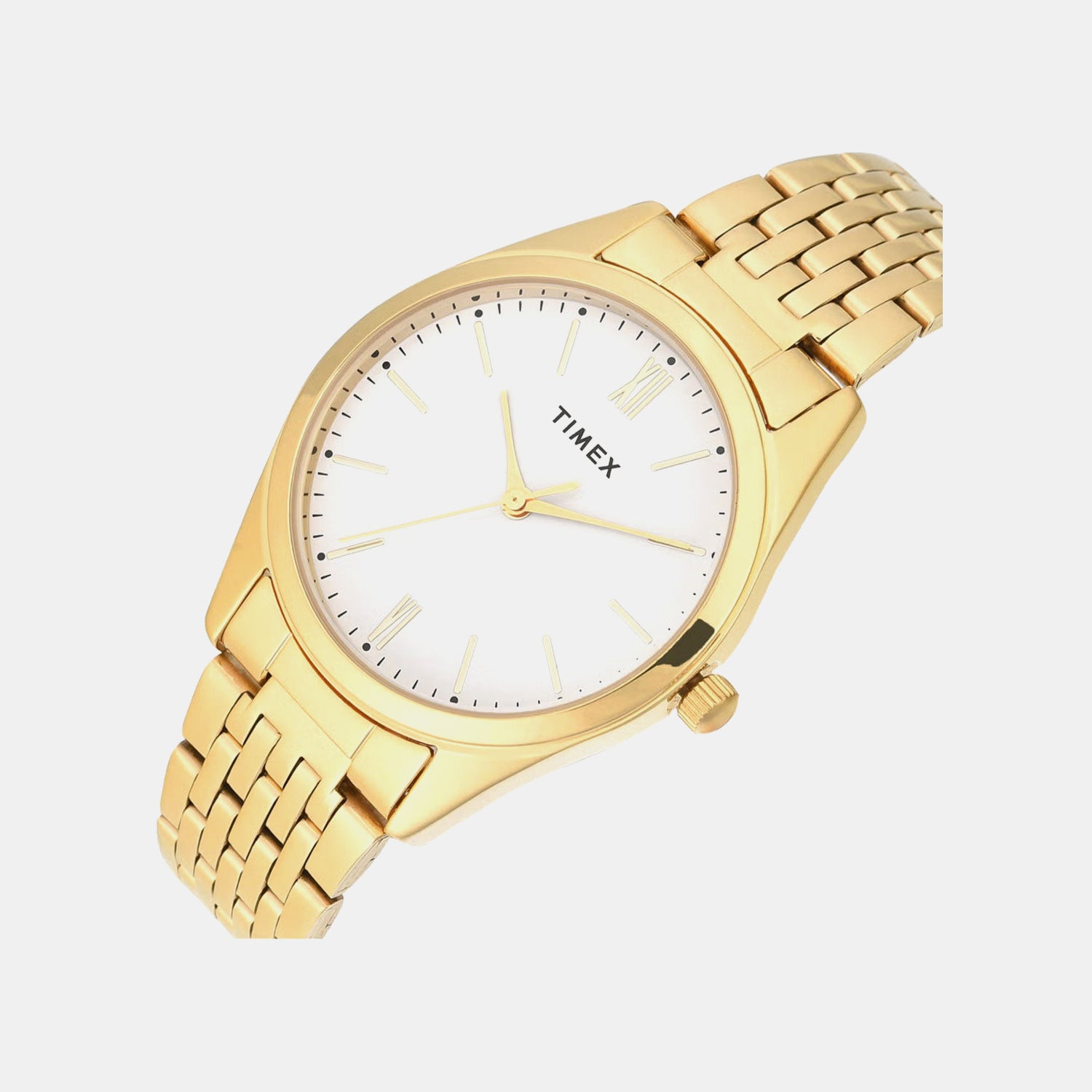 Fashion Women Quartz Grey Dial Analog Stainless Steel Watch TWTL14101