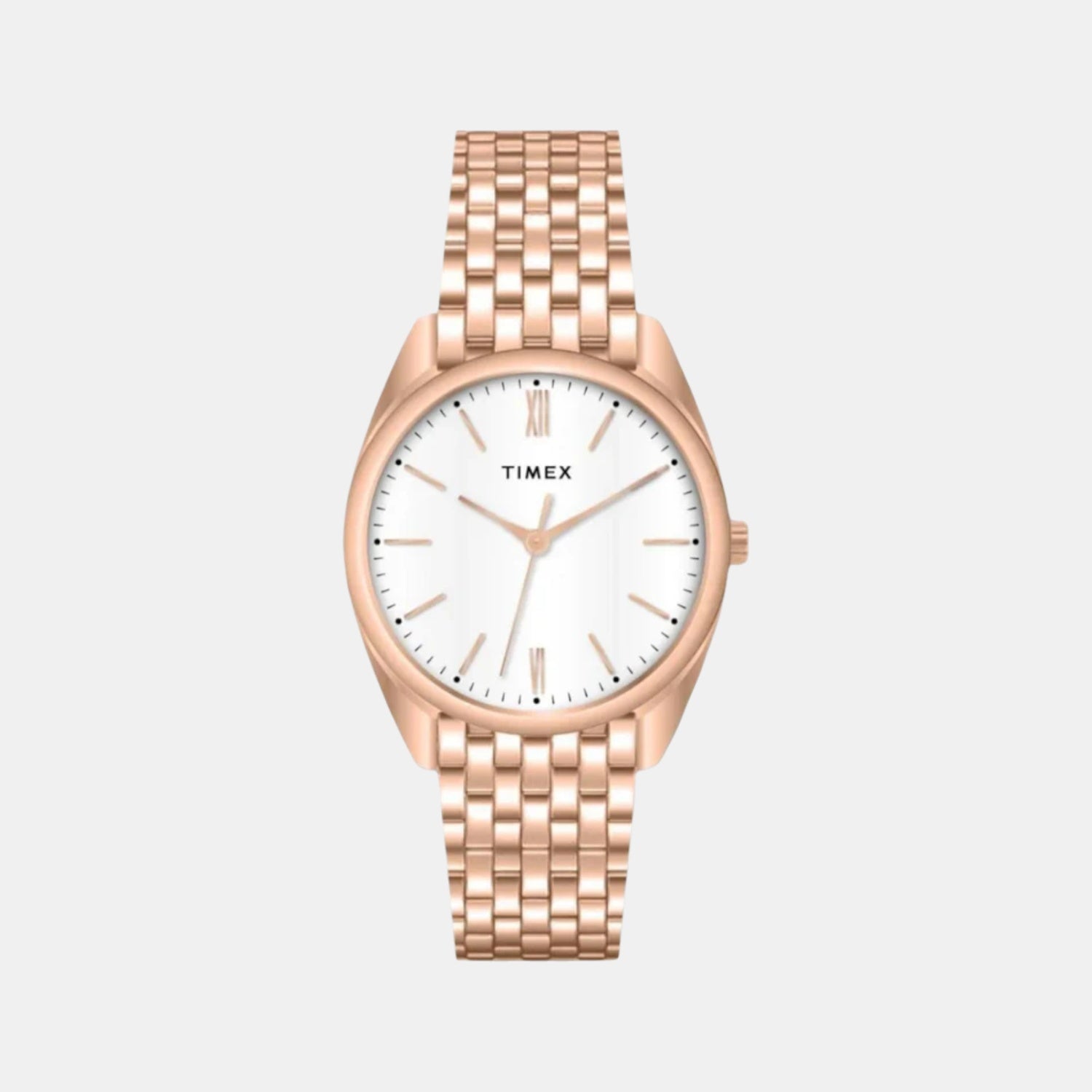 Women Quartz White Dial Analog Stainless Steel Watch TWTL14102