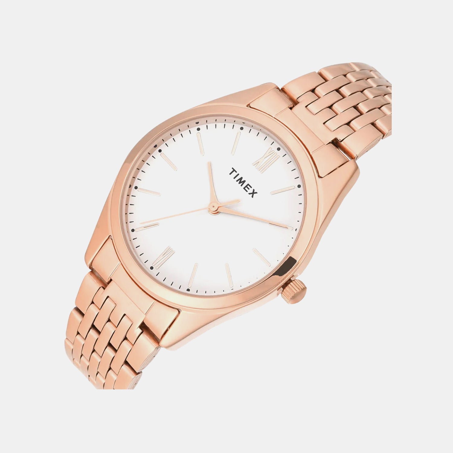 Fashion Women Quartz White Dial Analog Stainless Steel Watch TWTL14102