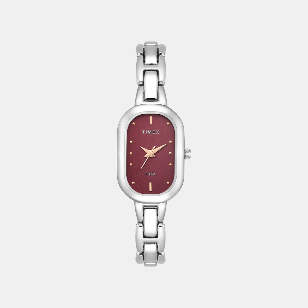 Trendline Women Quartz Purple Dial Analog Brass Watch TWTL16300T