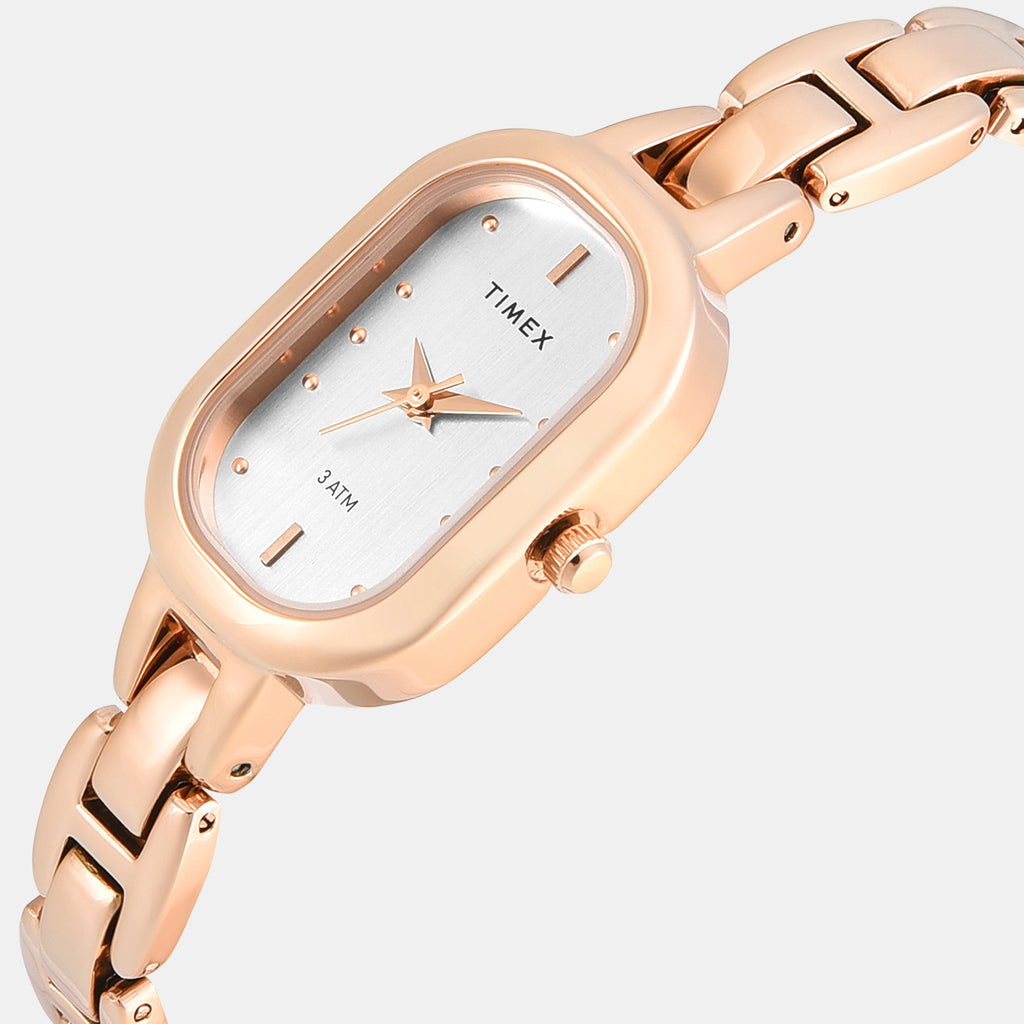Trendline Women Quartz Silver Dial Analog Brass Watch TWTL16303T