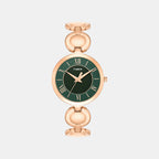 Women Quartz Green Dial Analog Brass Watch TWTL16400T