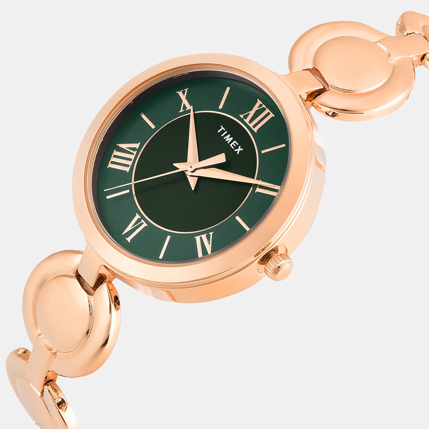Women Quartz Green Dial Analog Brass Watch TWTL16400T