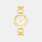 Women Quartz Champagne Dial Analog Brass Watch TWTL16402T