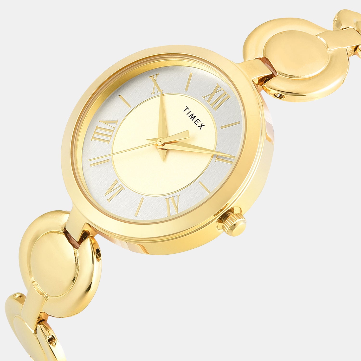 Women Quartz Champagne Dial Analog Brass Watch TWTL16402T
