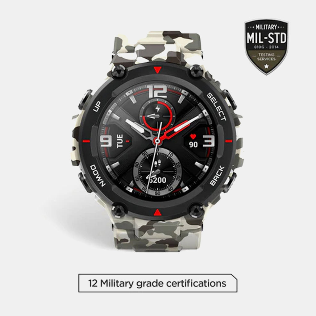 T-rex Men Quartz Green Dial Digital Silicone Watch T-rex Camo Green