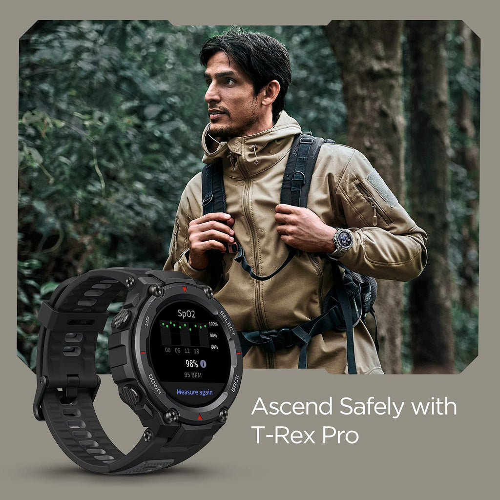 T-rex Men Quartz Black Dial Digital Silicone Watch T-rex Pro Black