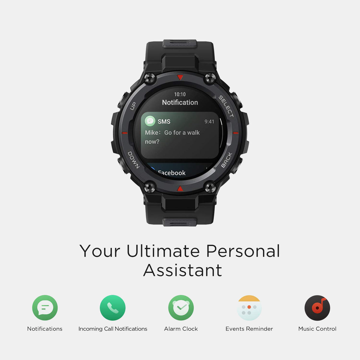 T-rex Men Quartz Black Dial Digital Silicone Watch T-rex Pro Black