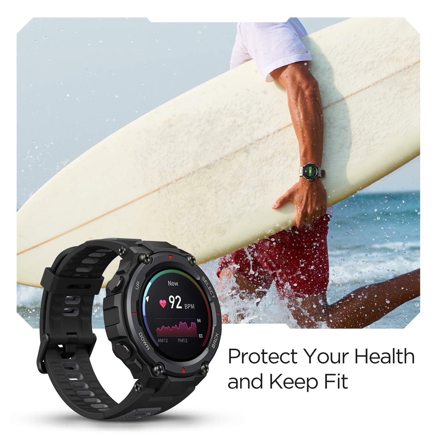T-rex Men Quartz Black Dial Digital Silicone Watch T-rex Pro Black