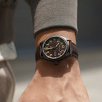 Men Quartz Brown Dial Analog Nylon Watch TERRAIN-BROWN