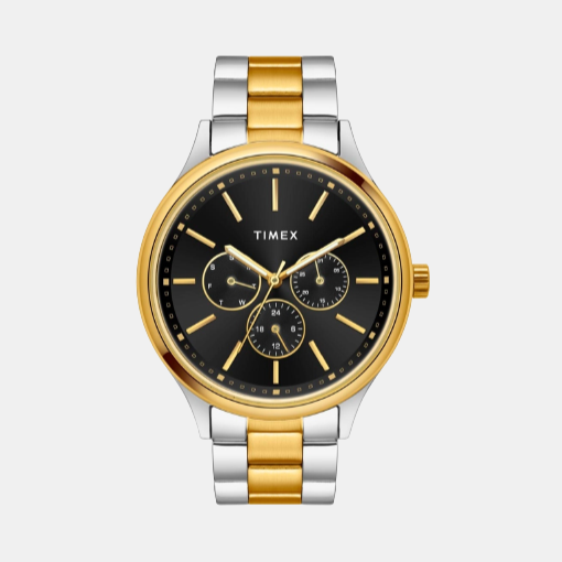 Timex Round Black Chronograph watch