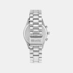 Men Quartz Silver Dial Multi-Function Stainless Steel Watch UNG010001