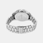 Men Quartz Silver Dial Multi-Function Stainless Steel Watch UNG010001