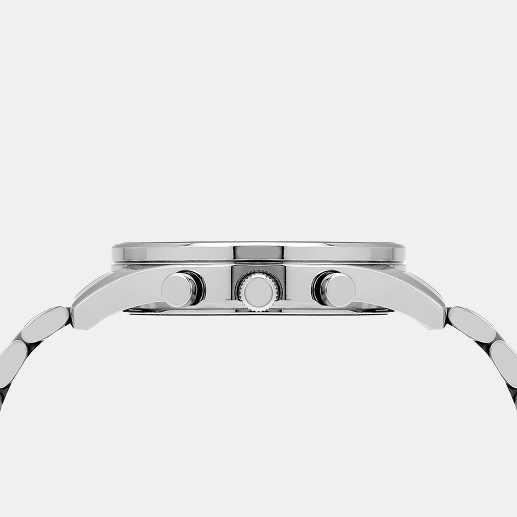 Men Quartz Silver Dial Multi-Function Stainless Steel Watch UNG010001