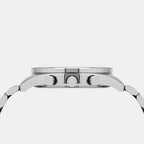 Men Quartz Silver Dial Multi-Function Stainless Steel Watch UNG010001