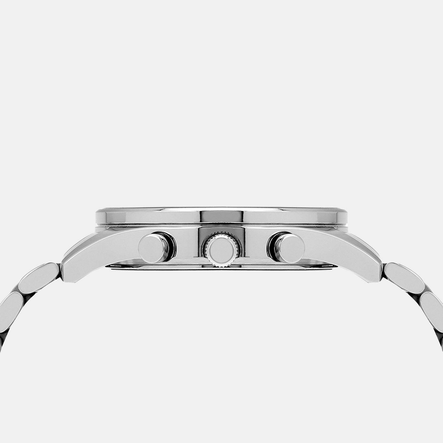 Men Quartz Silver Dial Multi-Function Stainless Steel Watch UNG010001