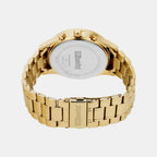 Men Quartz Gold Dial Multi-Function Stainless Steel Watch UNG010002