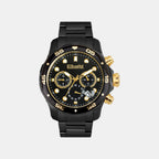Women Quartz Black Dial Multi-Function Stainless Steel Watch UNG020003