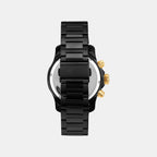 Women Quartz Black Dial Multi-Function Stainless Steel Watch UNG020003