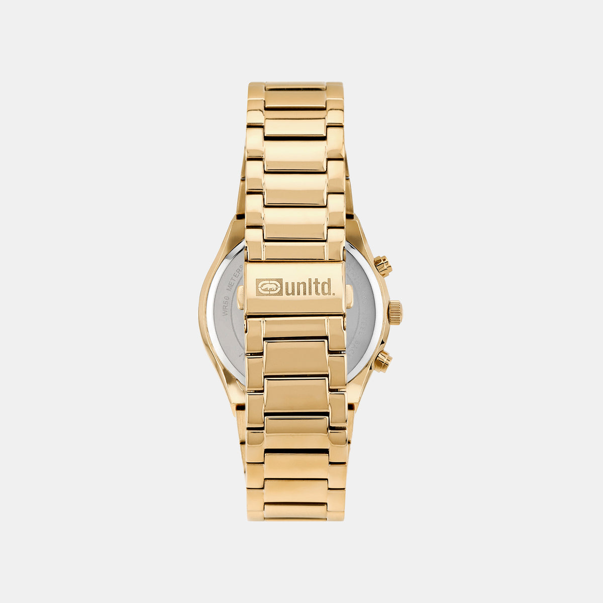 Men Quartz Gold Dial Multi-Function Stainless Steel Watch UNG030002