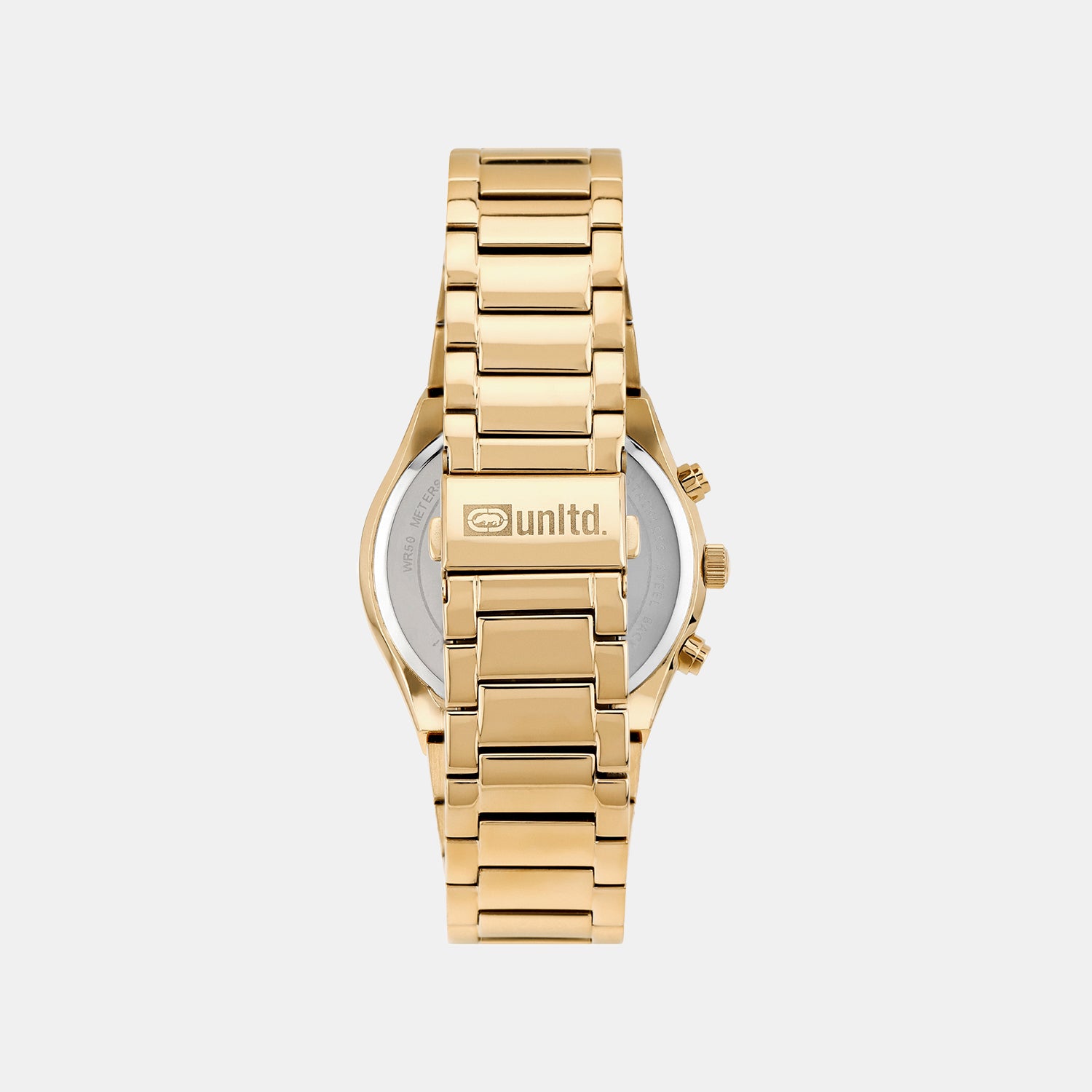 Men Quartz Gold Dial Multi-Function Stainless Steel Watch UNG030002