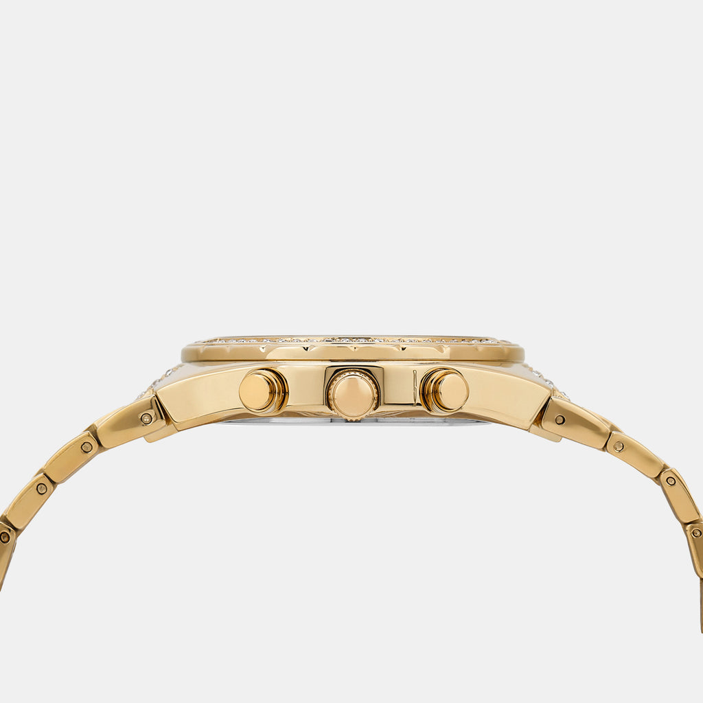 Men Quartz Gold Dial Multi-Function Stainless Steel Watch UNG030002