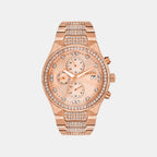 Men Quartz Rose Gold Dial Multi-Function Stainless Steel Watch UNG030003