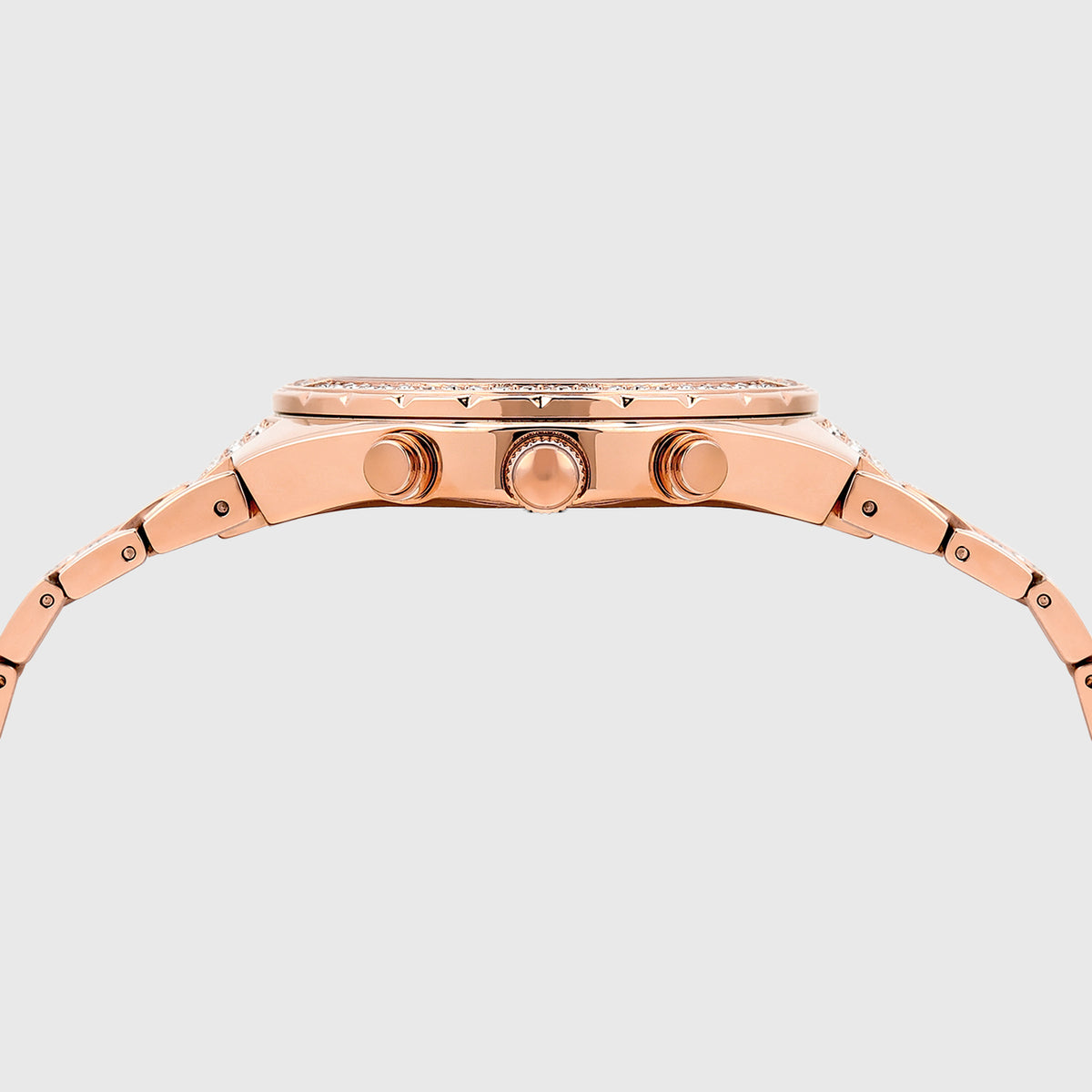 Men Quartz Rose Gold Dial Multi-Function Stainless Steel Watch UNG030003