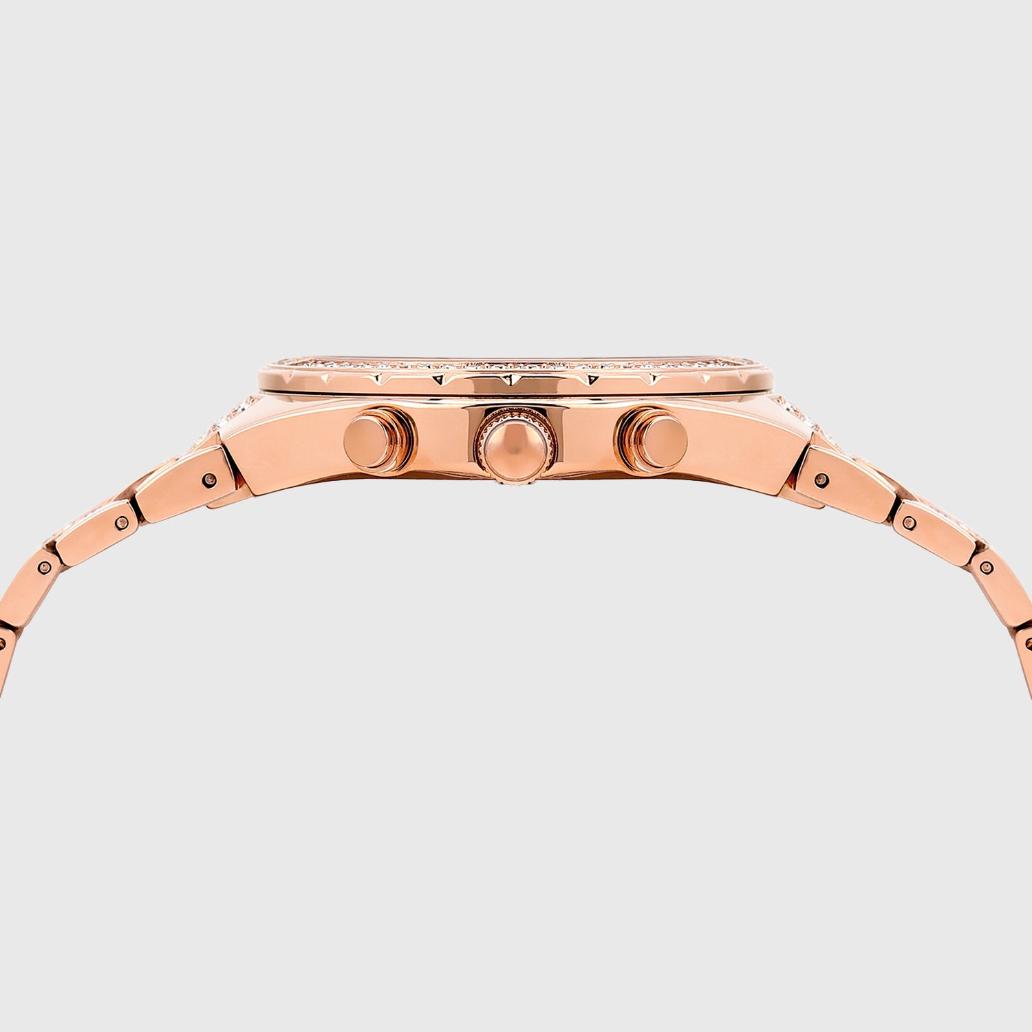 Men Quartz Rose Gold Dial Multi-Function Stainless Steel Watch UNG030003