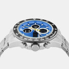 Men Quartz Blue Dial Analog-digital Stainless Steel Watch UNG040001