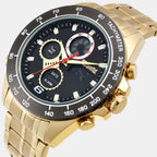 Men Quartz Black Dial Analog-digital Stainless Steel Watch UNG040002