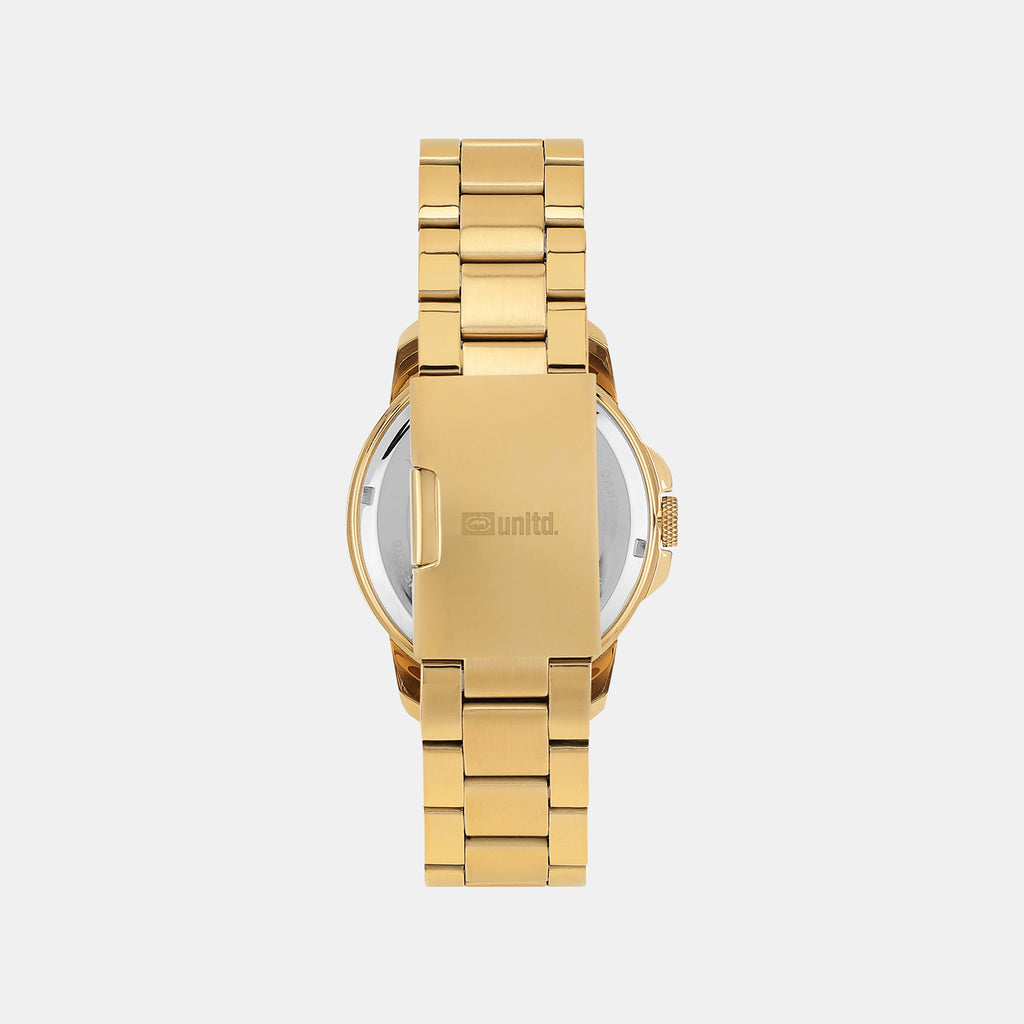 Men Quartz White Dial Analog Stainless Steel Watch UNG060005