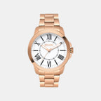 Men Quartz White Dial Analog Stainless Steel Watch UNG060006