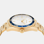 Men Quartz White Dial Analog Stainless Steel Watch UNG070003