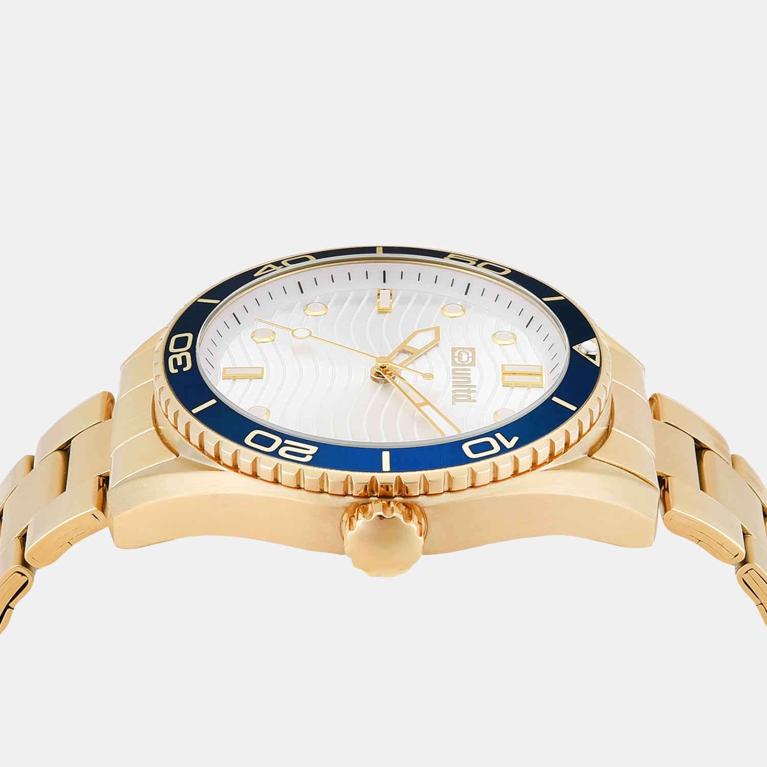 Men Quartz White Dial Analog Stainless Steel Watch UNG070003