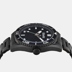 Men Quartz Black Dial Analog Stainless Steel Watch UNG070004